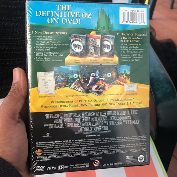 💗 The Wizard of Oz, three disc collectors edition, 13 hours of extras. NWT - Picture 4 of 4